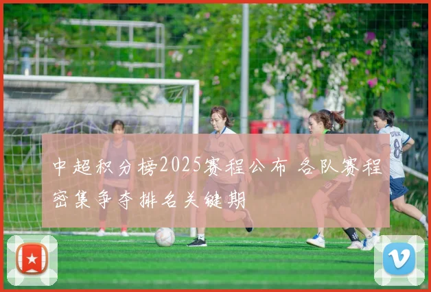 中超积分榜2025赛程公布 各队赛程密集争夺排名关键期